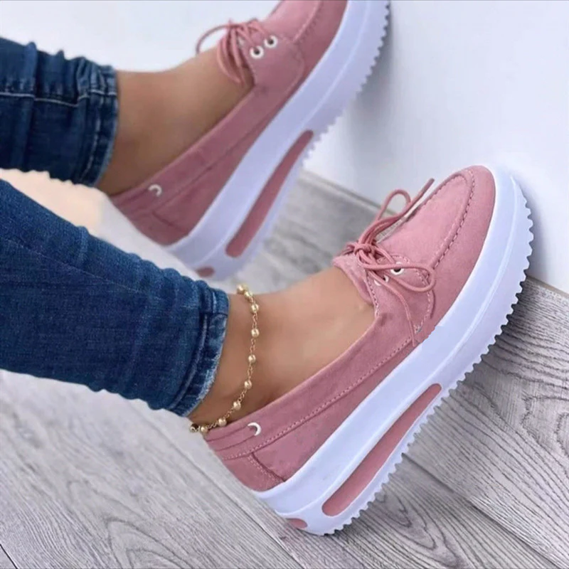 Damen Slip-On Sneakers mit modischem Veloursleder und rutschfester Sohle Heidi Mode - Image 2
