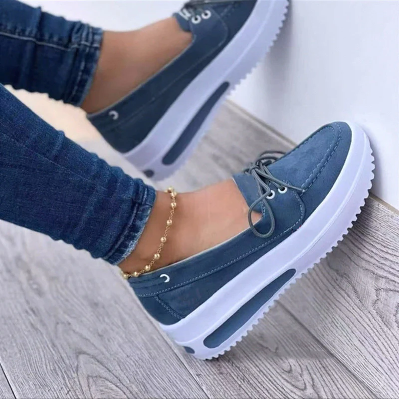 Damen Slip-On Sneakers mit modischem Veloursleder und rutschfester Sohle Heidi Mode - Image 3