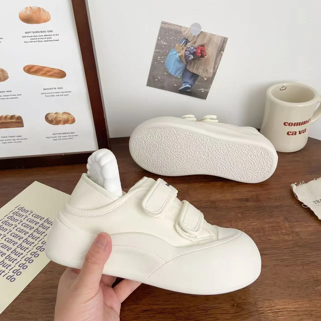 Damen Slip-On Sneakers mit verstellbaren Klettverschlüssen und dämpfender Sohle Heidi Mode - Image 3