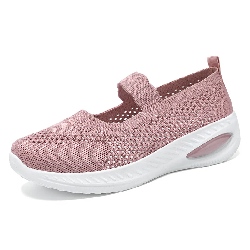 Damen Slip-On Sport Sneakers mit elastischem Riemen und atmungsaktivem Obermaterial Heidi Mode - Image 7
