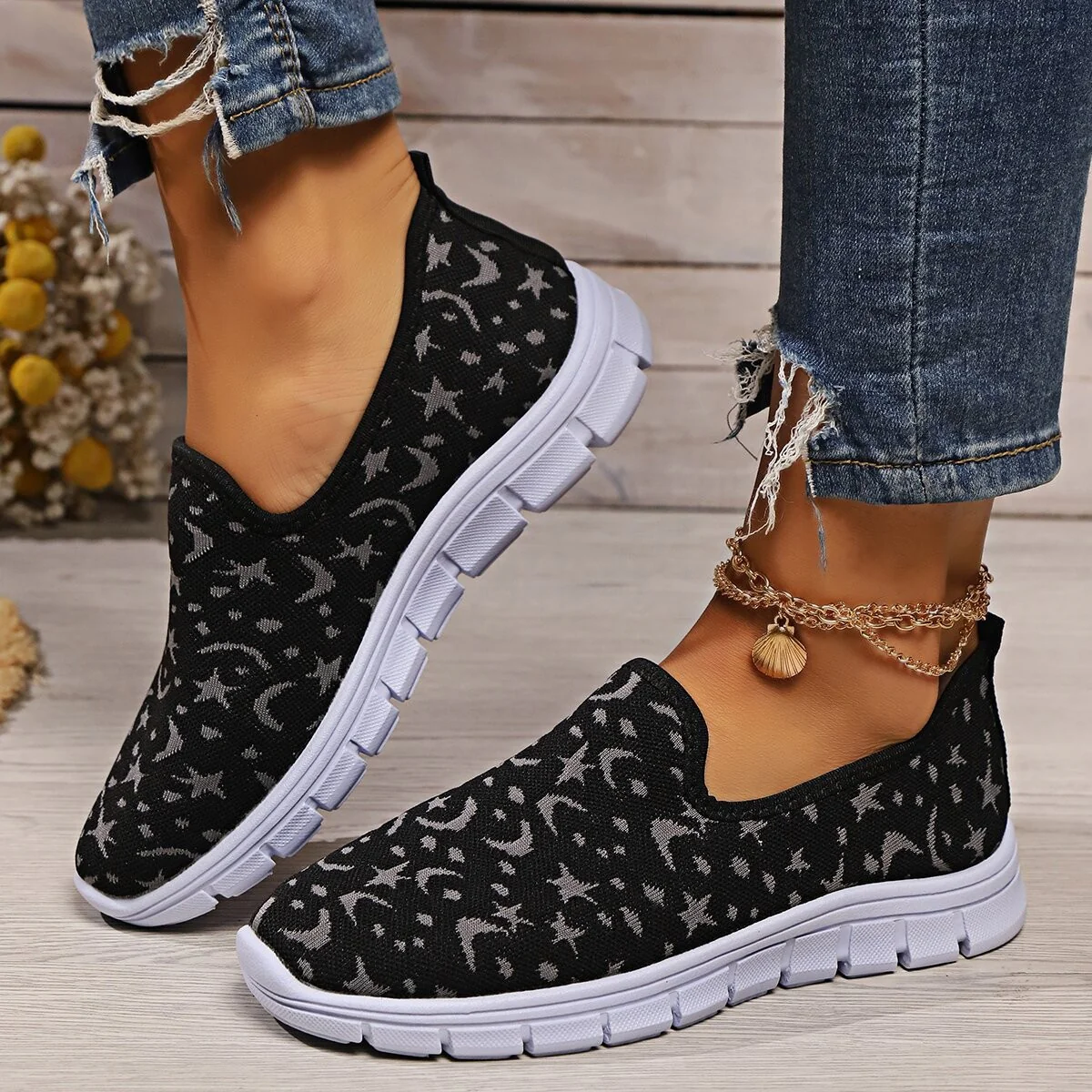 Damen Slip-On Sportliche Sneakers Heidi Mode - Image 3