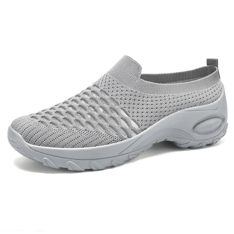 Damen Slip-On Sportschuhe mit atmungsaktivem Strickoberteil und flexibler Sohle Heidi Mode - Image 4