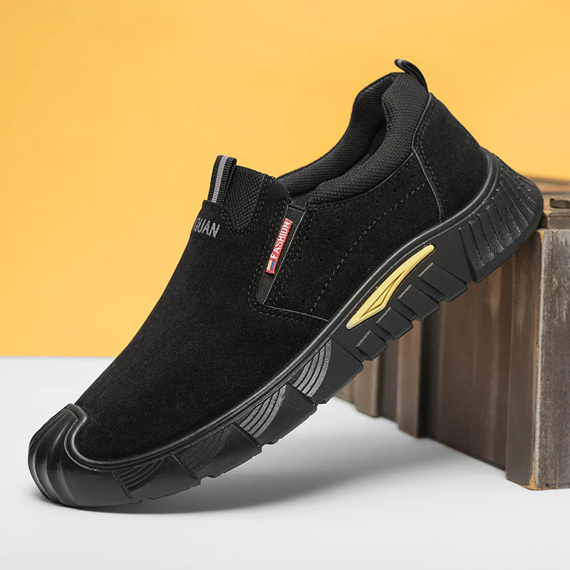 Damen Slipper aus hochwertigem Wildleder mit rutschfester Sohle und elastischem Einstieg Heidi Mode - Image 6