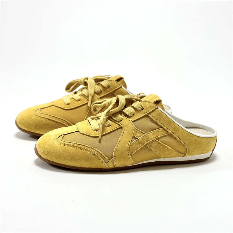 Damen Sneaker im lässigen Slipper-Stil mit atmungsaktivem Mesh und modischem Wildleder Heidi Mode - Image 7
