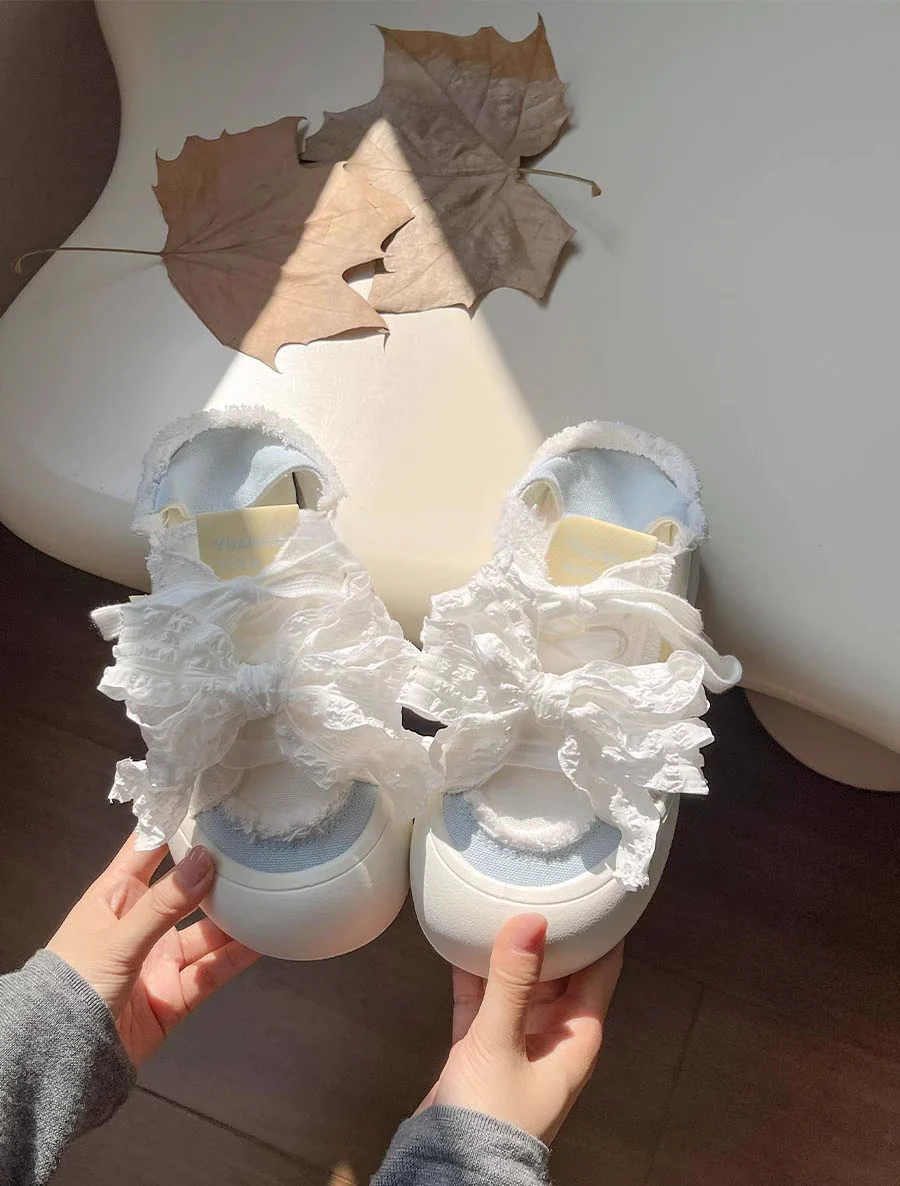 Damen Sneaker mit 3D-Rüschen-Design und atmungsaktivem Obermaterial Heidi Mode - Image 6