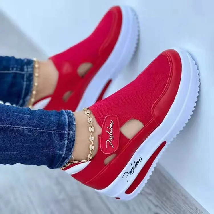 Damen Sneaker mit atmungsaktiver Netzstruktur und modischer Sohle Heidi Mode - Image 7