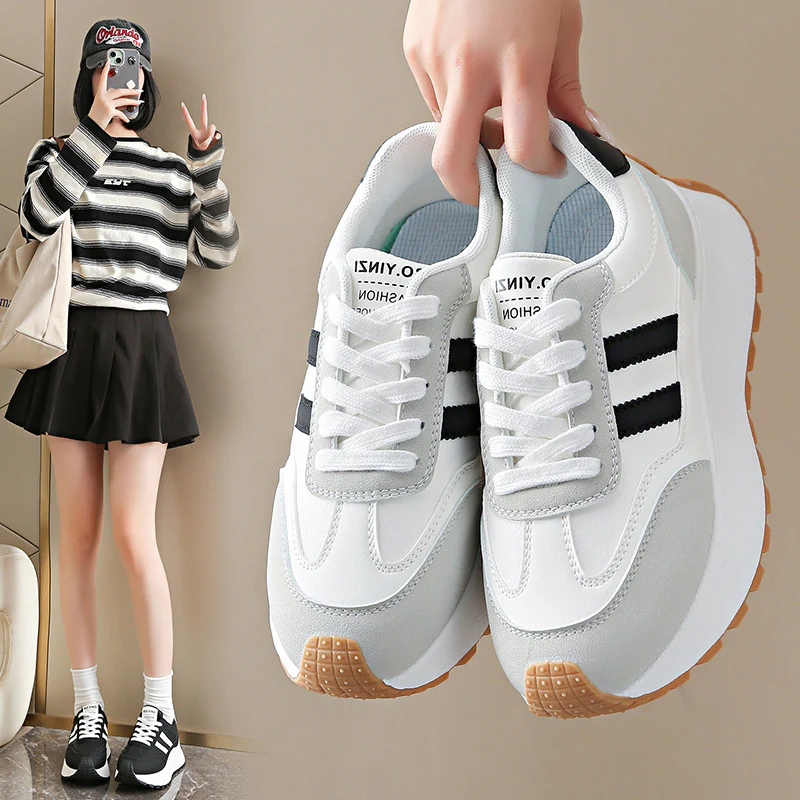 Damen Sneaker mit dämpfender Laufsohle und atmungsaktivem Obermaterial Heidi Mode
