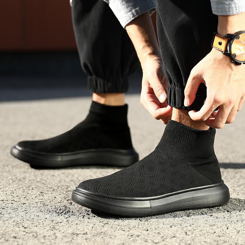 Damen Sneaker mit elastischem Strickobermaterial und rutschfester Sohle Heidi Mode - Image 4