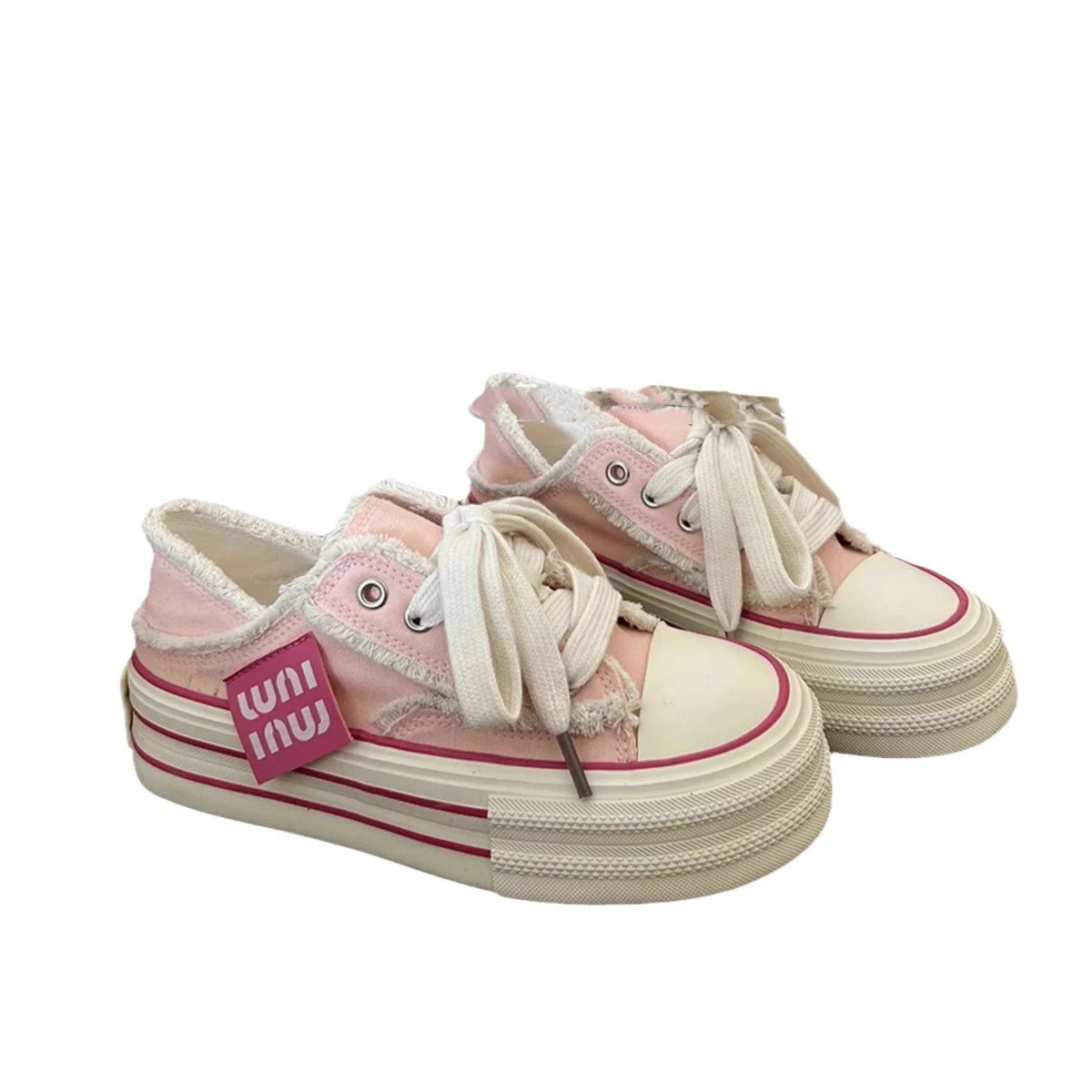 Damen Sneaker mit flauschiger Oberflächenstruktur und trendiger Blocksohle Heidi Mode - Image 5