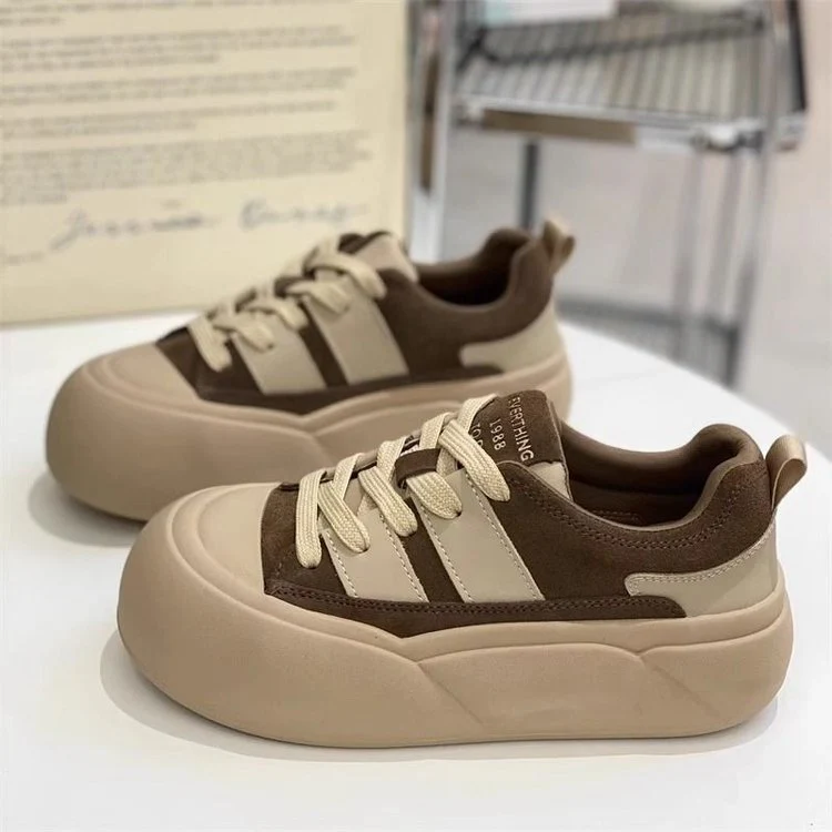 Damen Sneaker mit hoher Profilsohle und atmungsaktiver Obermaterialstruktur Heidi Mode - Image 4