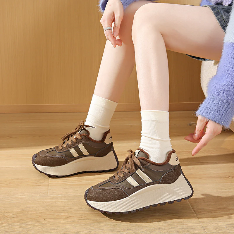 Damen Sneaker mit kuscheligem Fleece-Futter und rutschfester Laufsohle Heidi Mode - Image 2