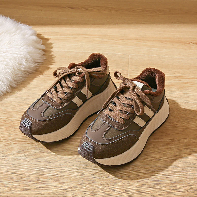 Damen Sneaker mit kuscheligem Fleece-Futter und rutschfester Laufsohle Heidi Mode - Image 8