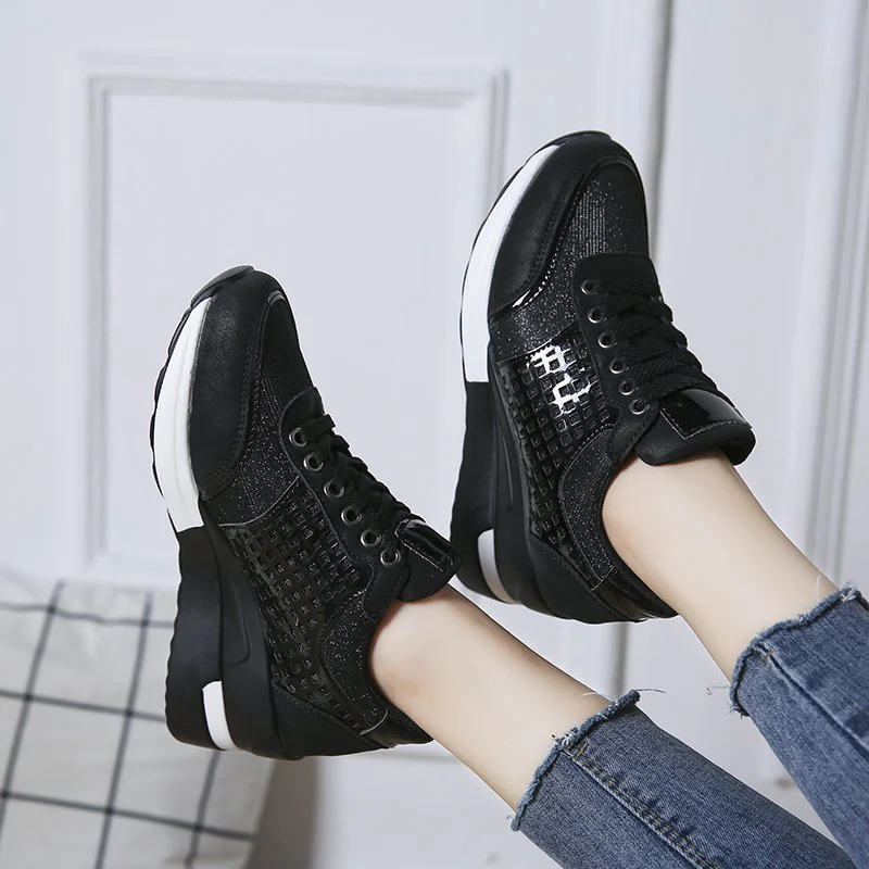 Damen Sneaker mit Leopard-Print und atmungsaktiver Mesh-Oberfläche Heidi Mode - Image 6