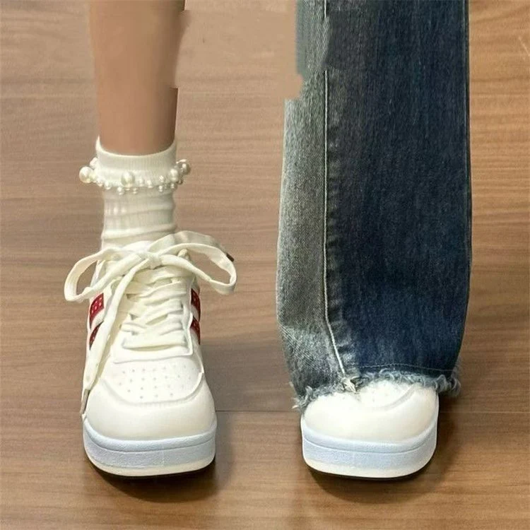 Damen Sneaker mit modischem Karo-Design und dämpfender Komfortsohle Heidi Mode - Image 4