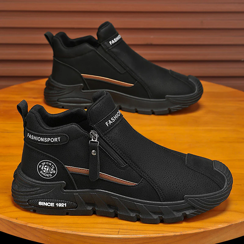 Damen Sneaker mit modischem Reißverschluss und atmungsaktivem Futter Heidi Mode - Image 3