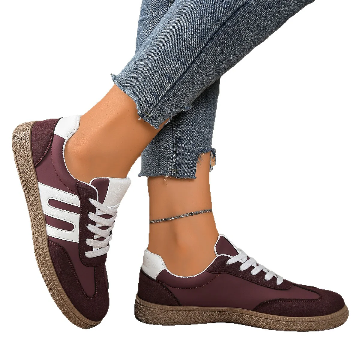 Damen Sneaker mit modischen Akzenten und rutschfester Sohle Heidi Mode - Image 5