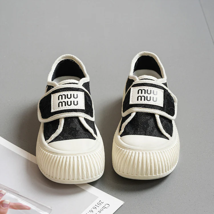 Damen Sneaker mit praktischem Klettverschluss und atmungsaktiver Obermaterialstruktur Heidi Mode