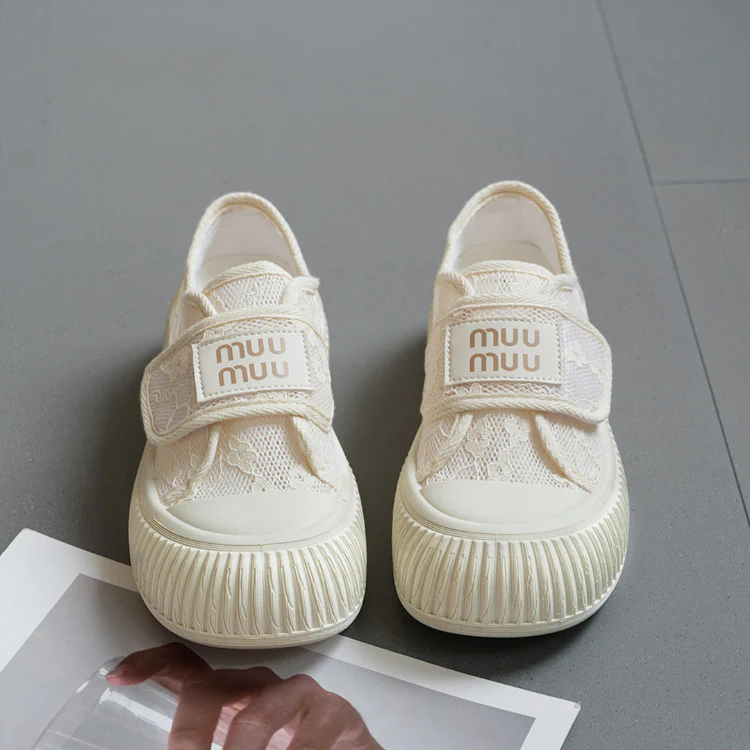 Damen Sneaker mit praktischem Klettverschluss und atmungsaktiver Obermaterialstruktur Heidi Mode - Image 2