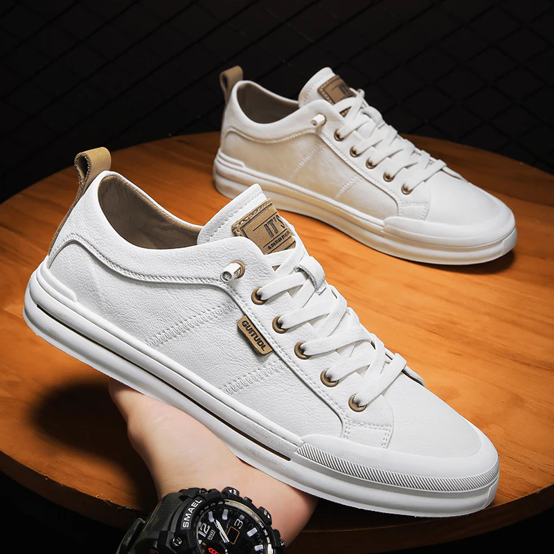Damen Sneaker mit robustem Lederobermaterial und flexibler Laufsohle Heidi Mode - Image 2