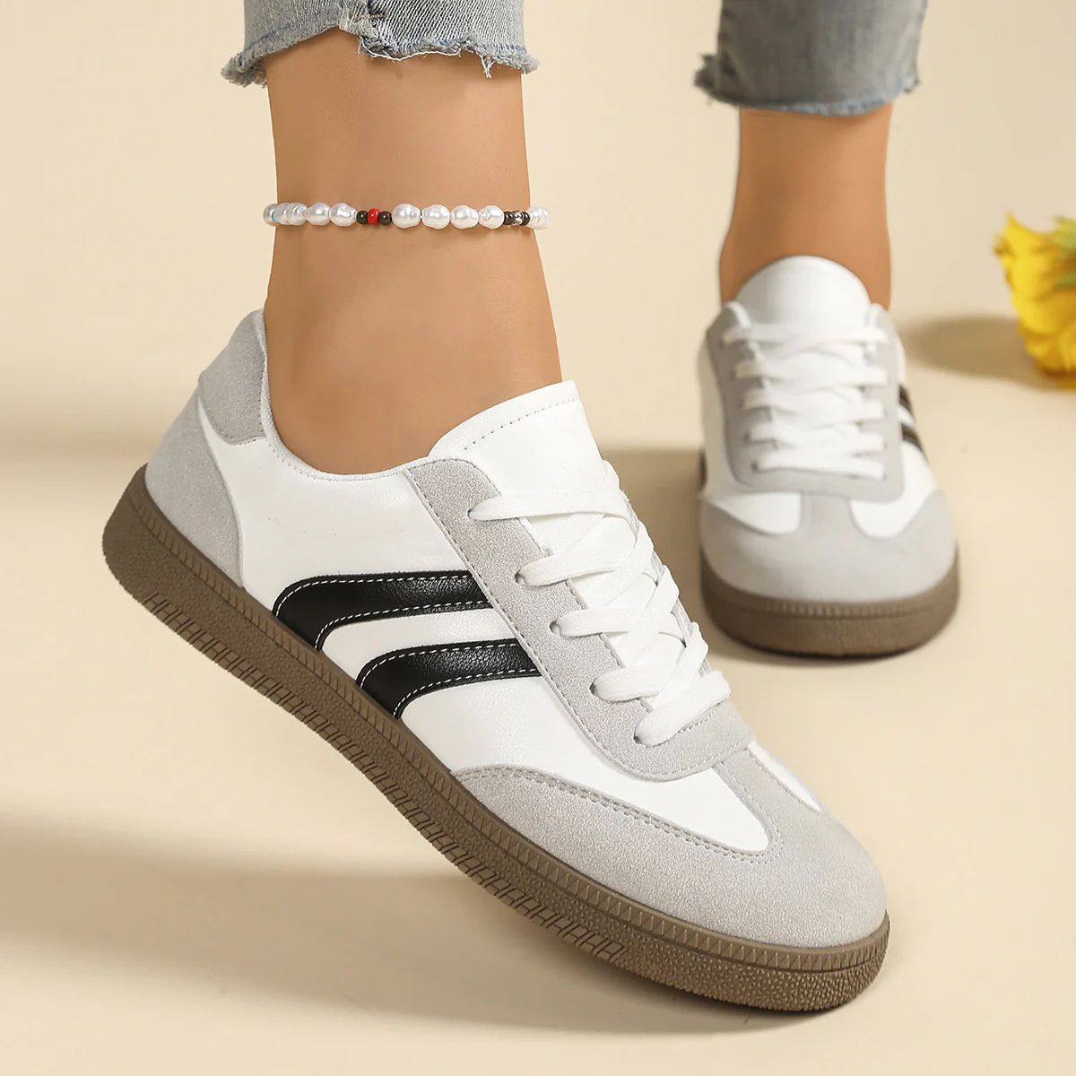 Damen Sneaker mit sportlichem Design und atmungsaktiver Oberfläche Heidi Mode - Image 6