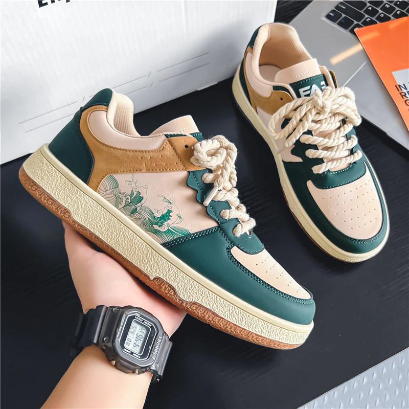Damen Sneaker mit trendigem Design und hochwertiger Leder-Oberfläche Heidi Mode - Image 4