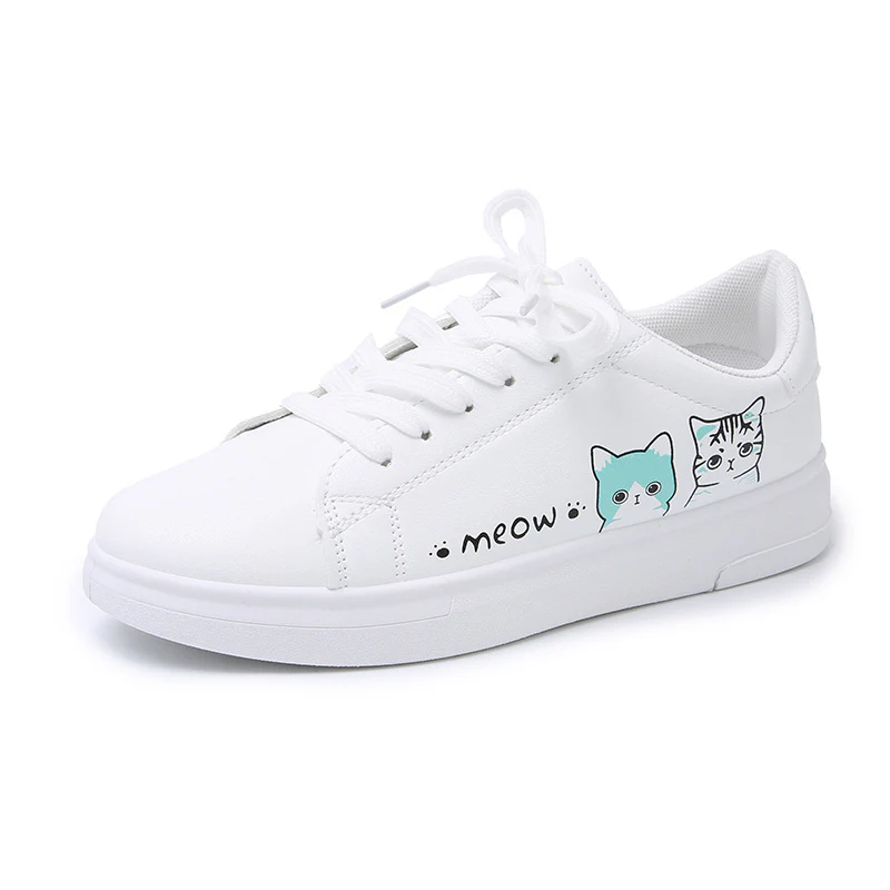 Damen Sneaker mit verspieltem Katzenmotiv und bequemer Sohle Heidi Mode - Image 5