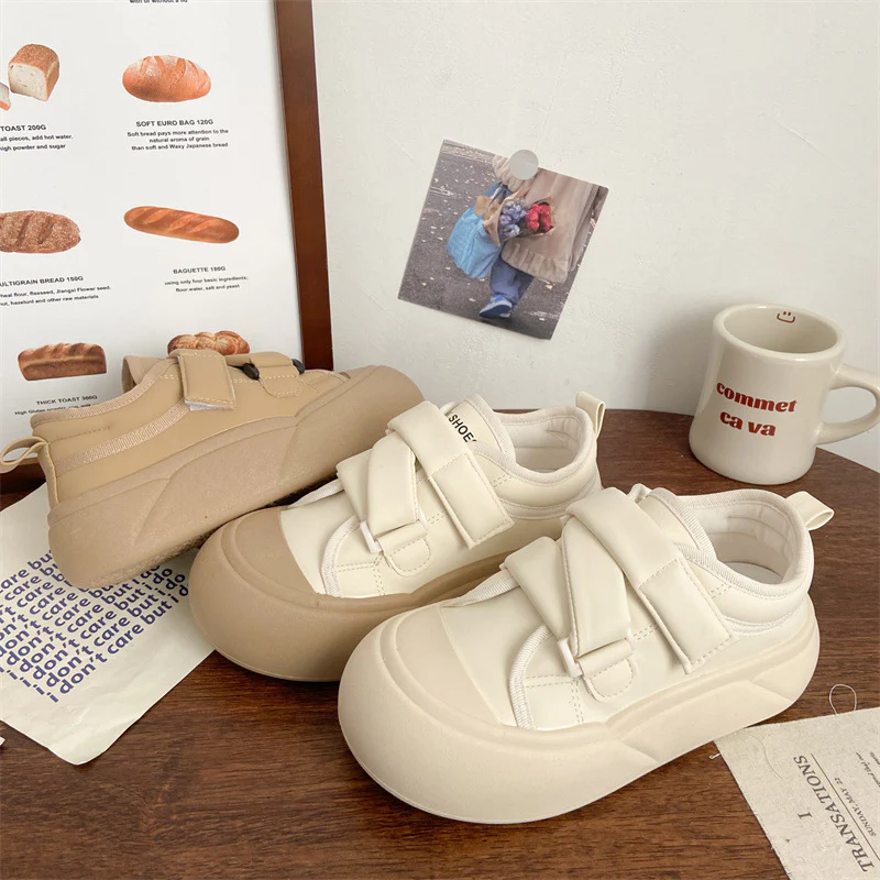 Damen Sneaker mit verstellbarem Klettverschluss und dicker Sohle Heidi Mode - Image 4