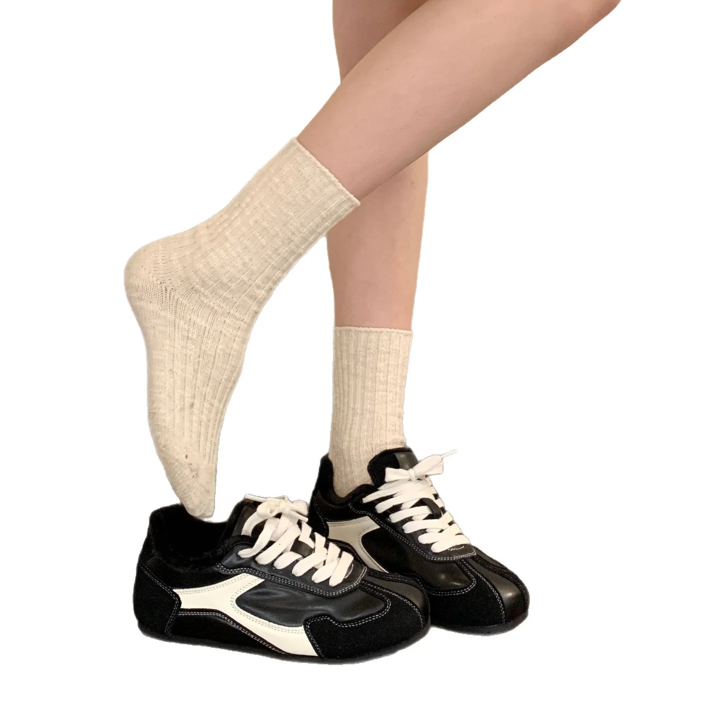 Damen Sneaker mit warmem Kunstfellfutter und rutschfester Sohle Heidi Mode - Image 5