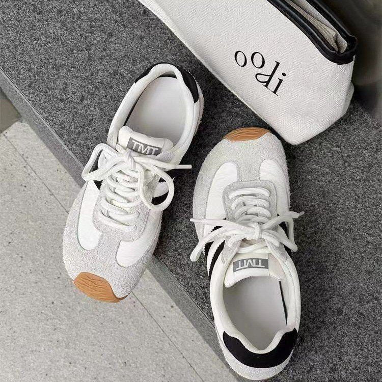 Damen Sneaker mit weichem Wildleder-Obermaterial und rutschfester Sohle Heidi Mode - Image 3