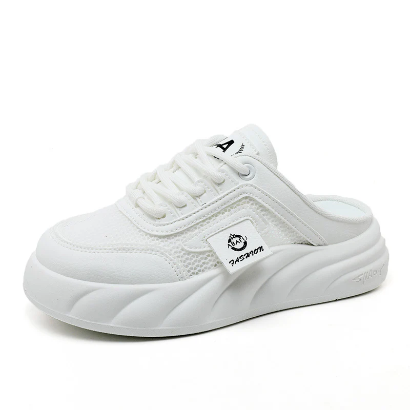 Damen Sneaker Mules mit atmungsaktiven Mesh-Obermaterial und bequemer Dämpfung Heidi Mode - Image 5