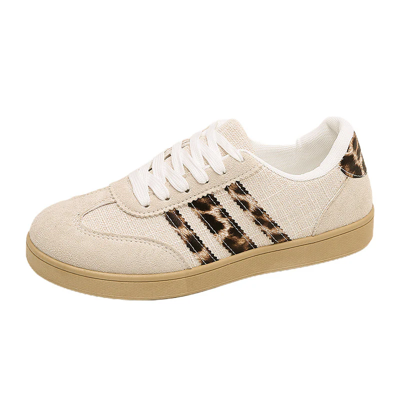 Damen Sneakers aus Wildleder mit modischem Leopardenmuster Heidi Mode - Image 5