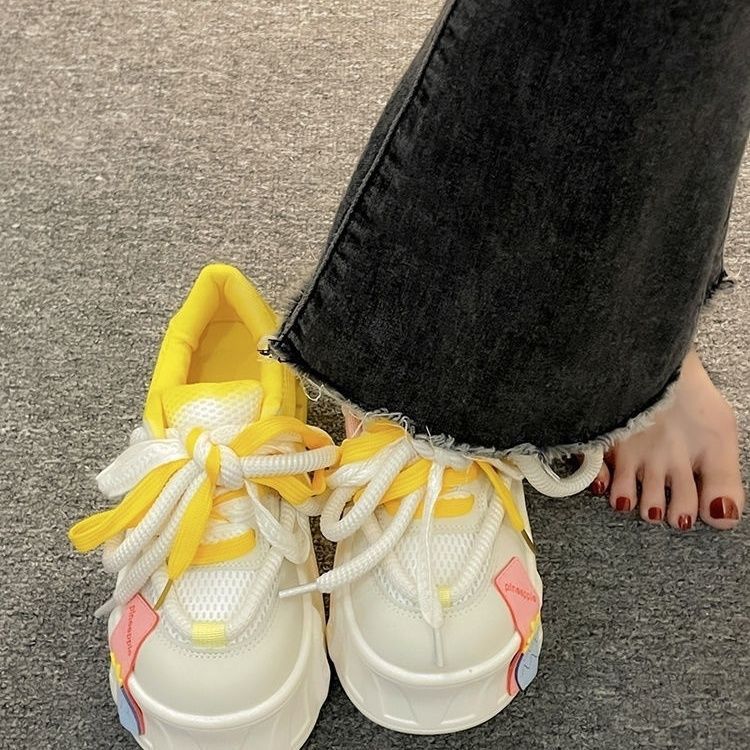 Damen Sneakers im farbenfrohen Design mit atmungsaktiver Sohle Heidi Mode - Image 4