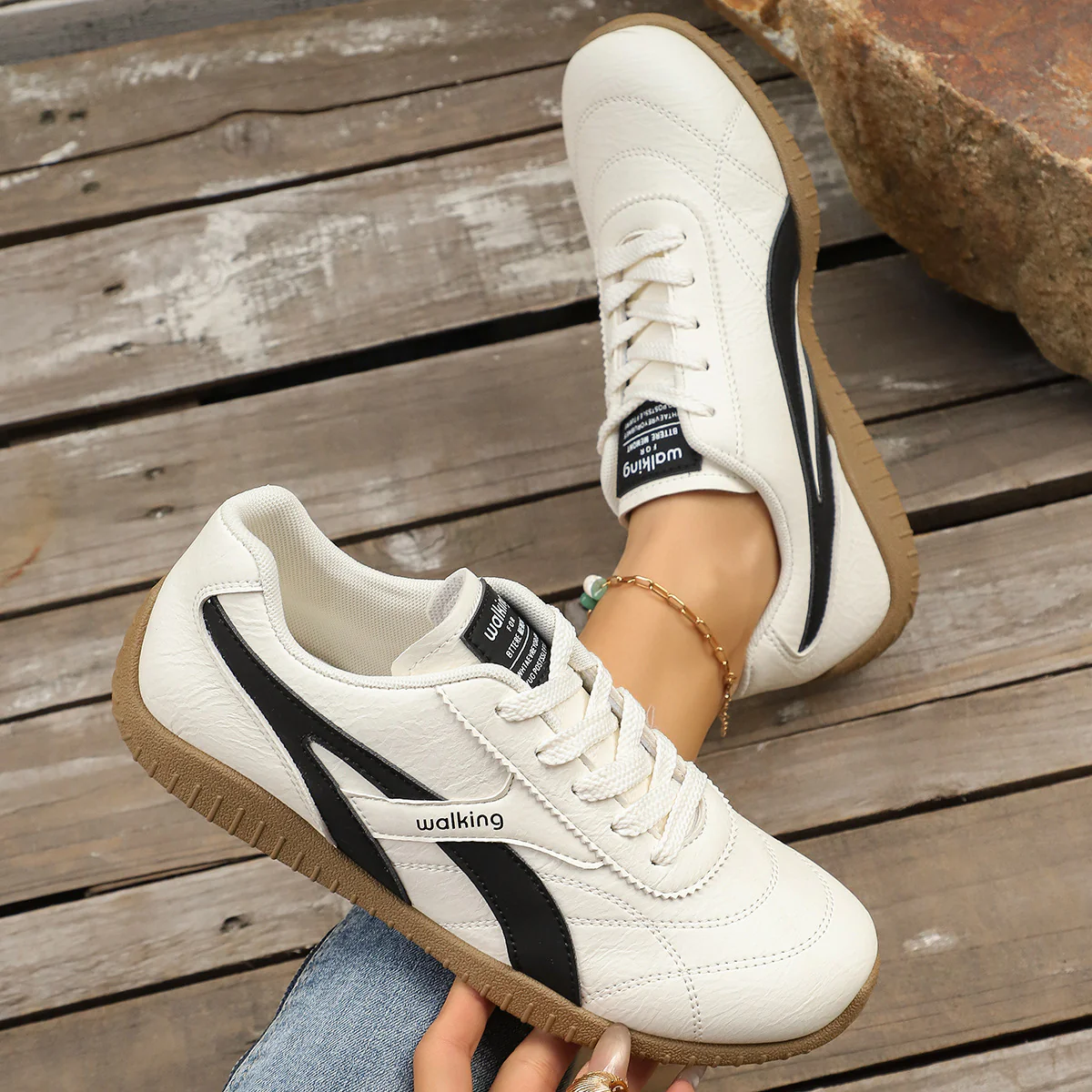 Damen Sneakers im klassisch-modernen Design mit atmungsaktiver Oberfläche Heidi Mode - Image 6