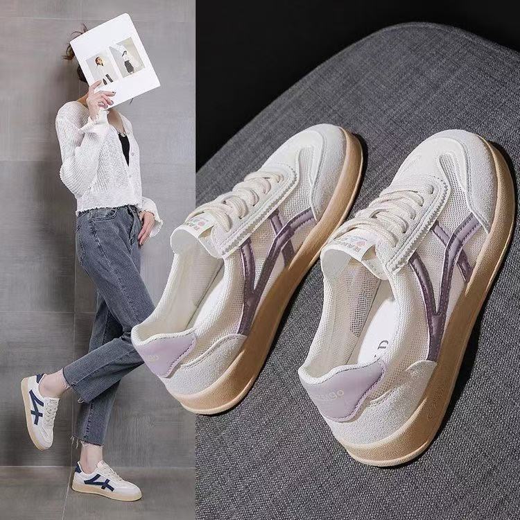 Damen Sneakers im lässigen Retro-Stil mit atmungsaktiven Mesh-Einsätzen und dämpfender Sohle Heidi Mode - Image 2