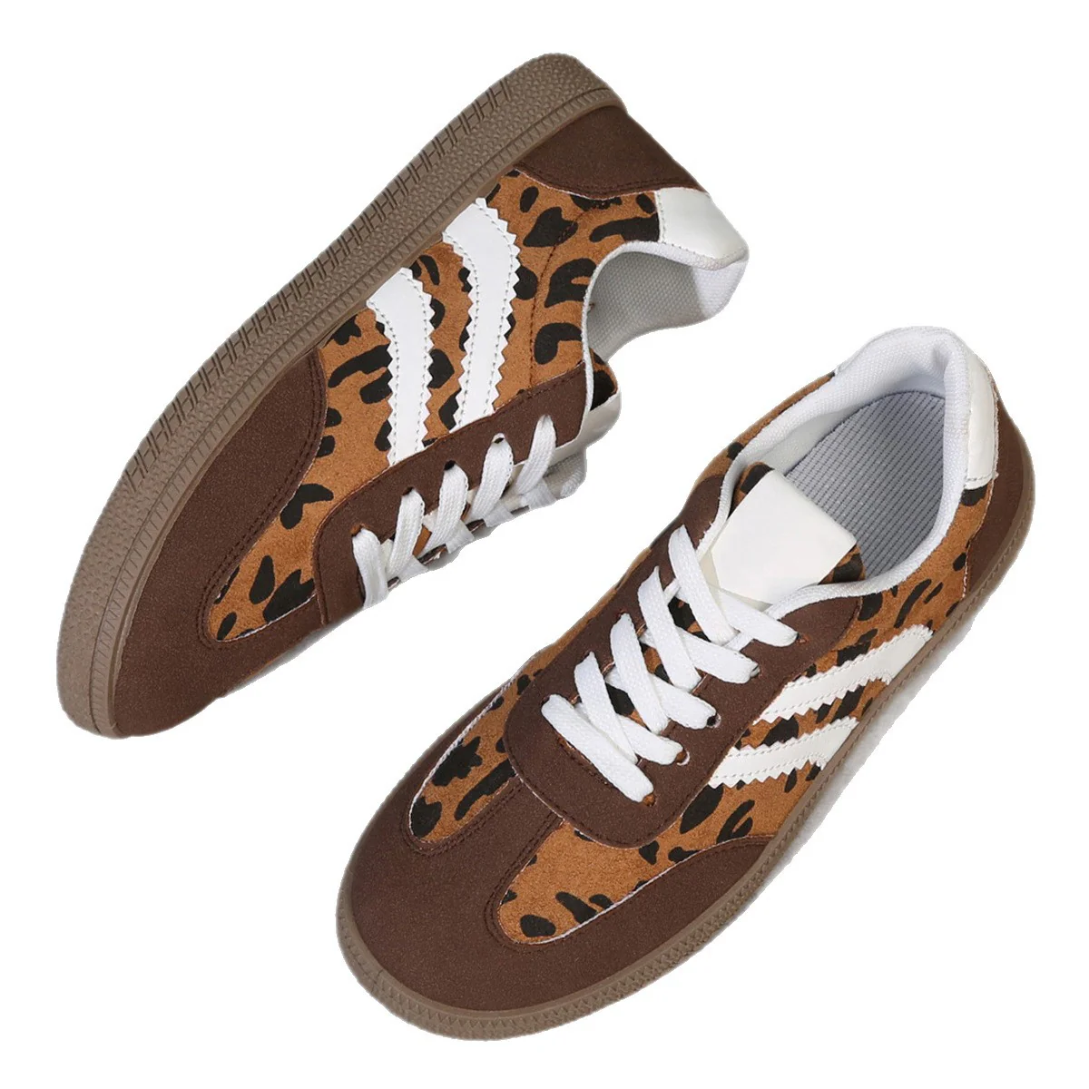 Damen Sneakers im modernen Leo-Design mit bequemer Sohle Heidi Mode - Image 5