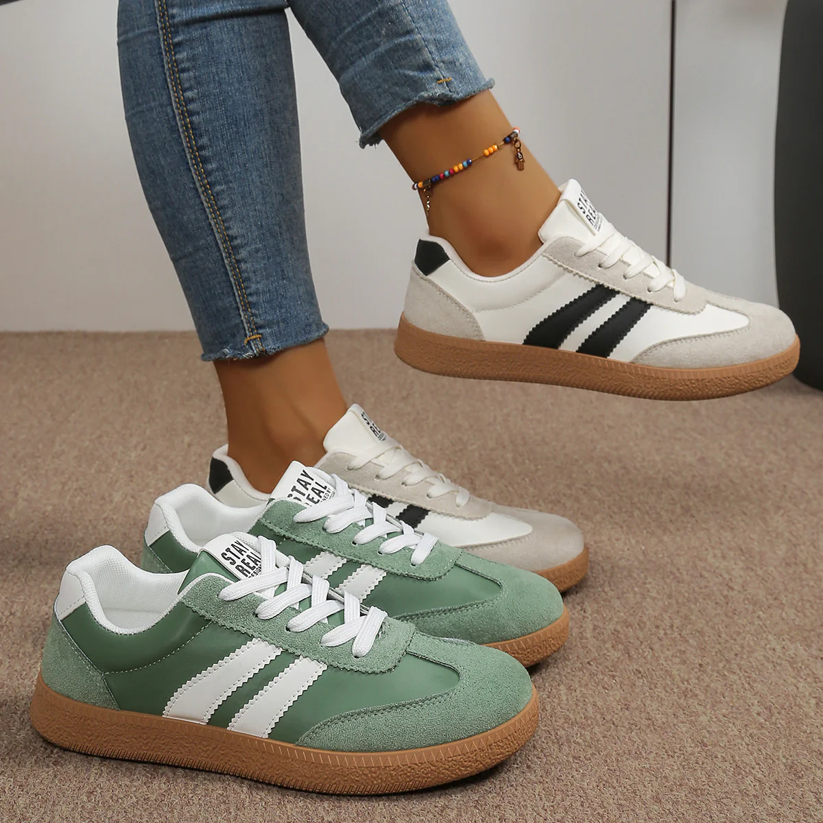 Damen Sneakers im modernen Sportdesign mit bequemer Dämpfung Heidi Mode - Image 3