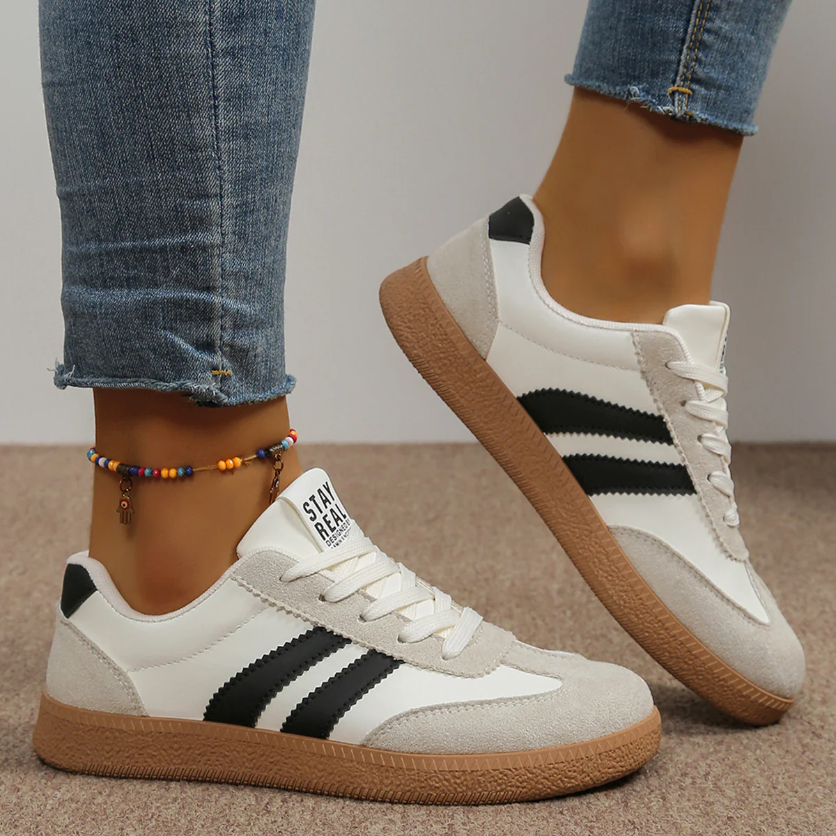 Damen Sneakers im modernen Sportdesign mit bequemer Dämpfung Heidi Mode - Image 7