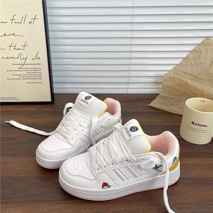 Damen Sneakers im modernen Sportdesign mit farbigen Applikationen Heidi Mode