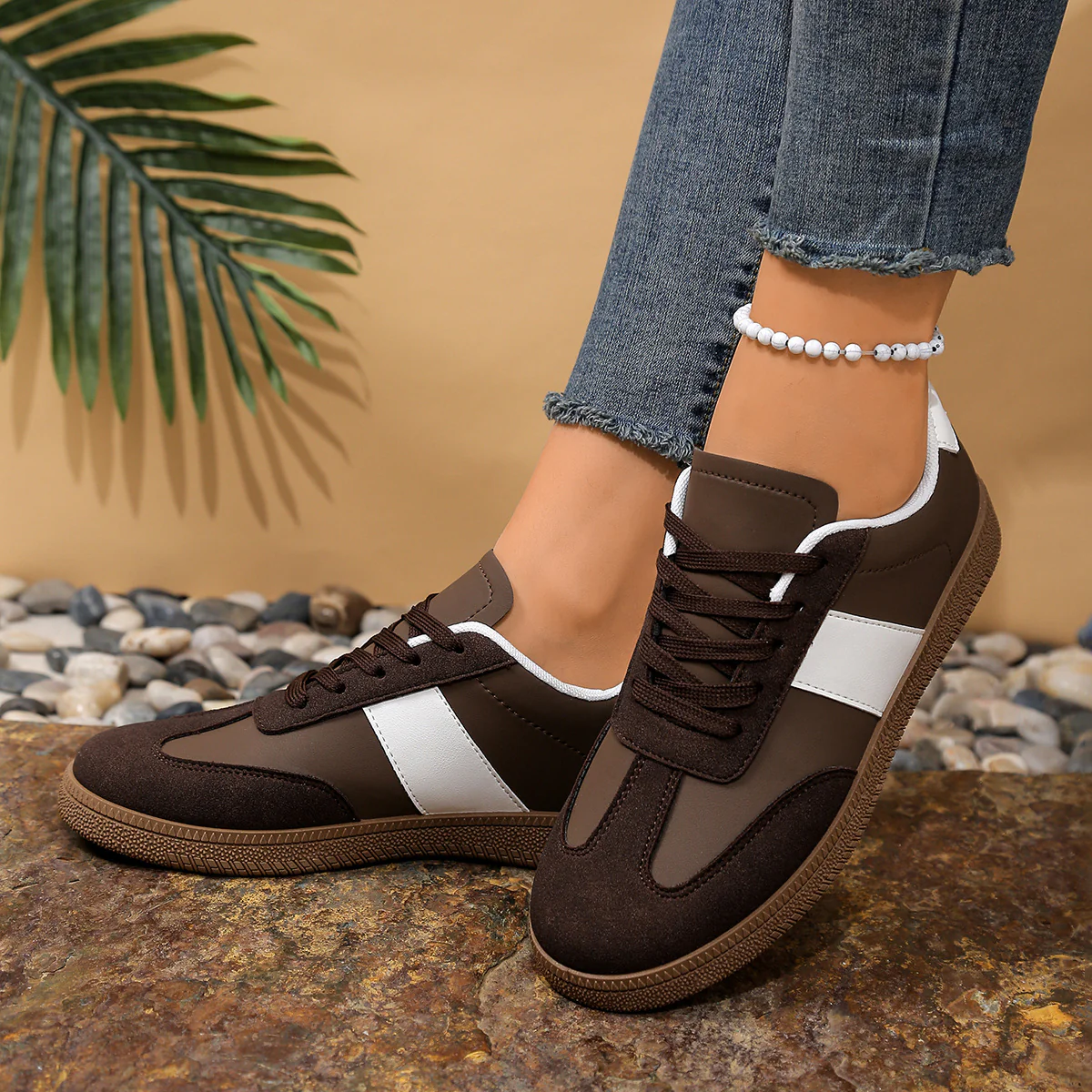 Damen Sneakers im modernen Sportschnitt mit rutschfester Gummisohle Heidi Mode - Image 2
