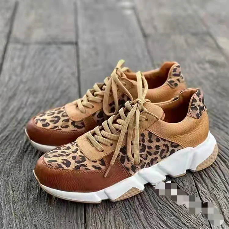 Damen Sneakers im modischen Leoparden-Design mit atmungsaktiver Oberflächenstruktur Heidi Mode - Image 4