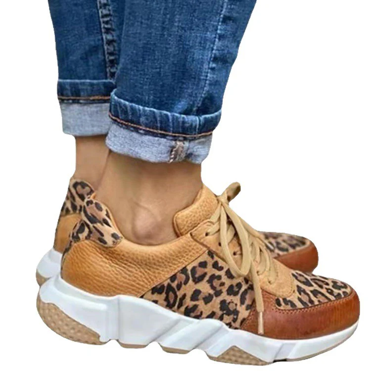 Damen Sneakers im modischen Leoparden-Design mit atmungsaktiver Oberflächenstruktur Heidi Mode - Image 5