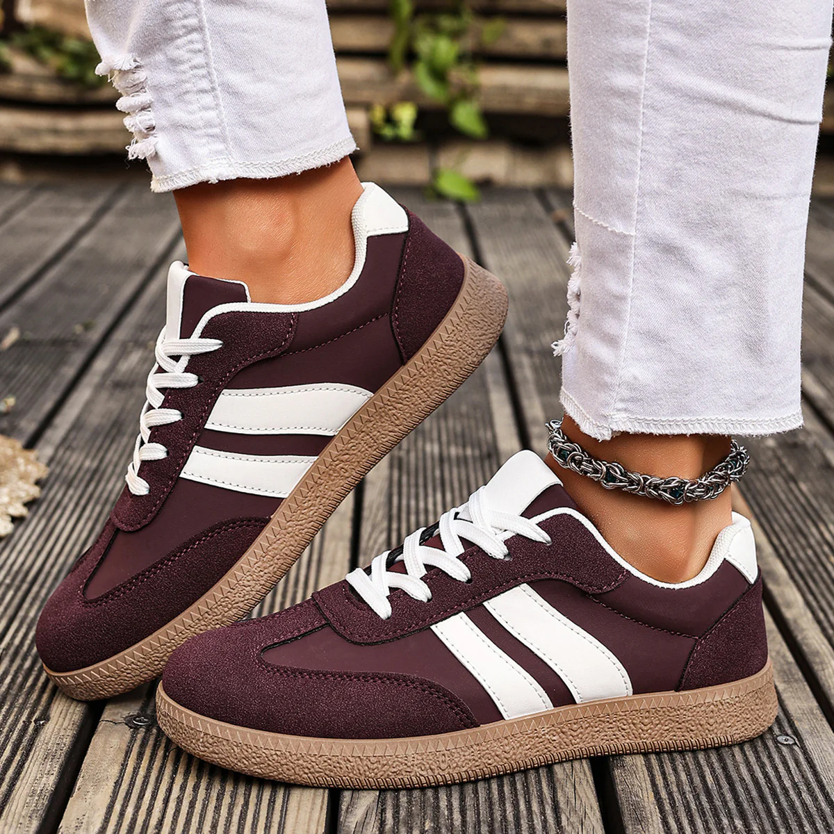Damen Sneakers im sportlich-eleganten Design mit dämpfender Sohle Heidi Mode - Image 2