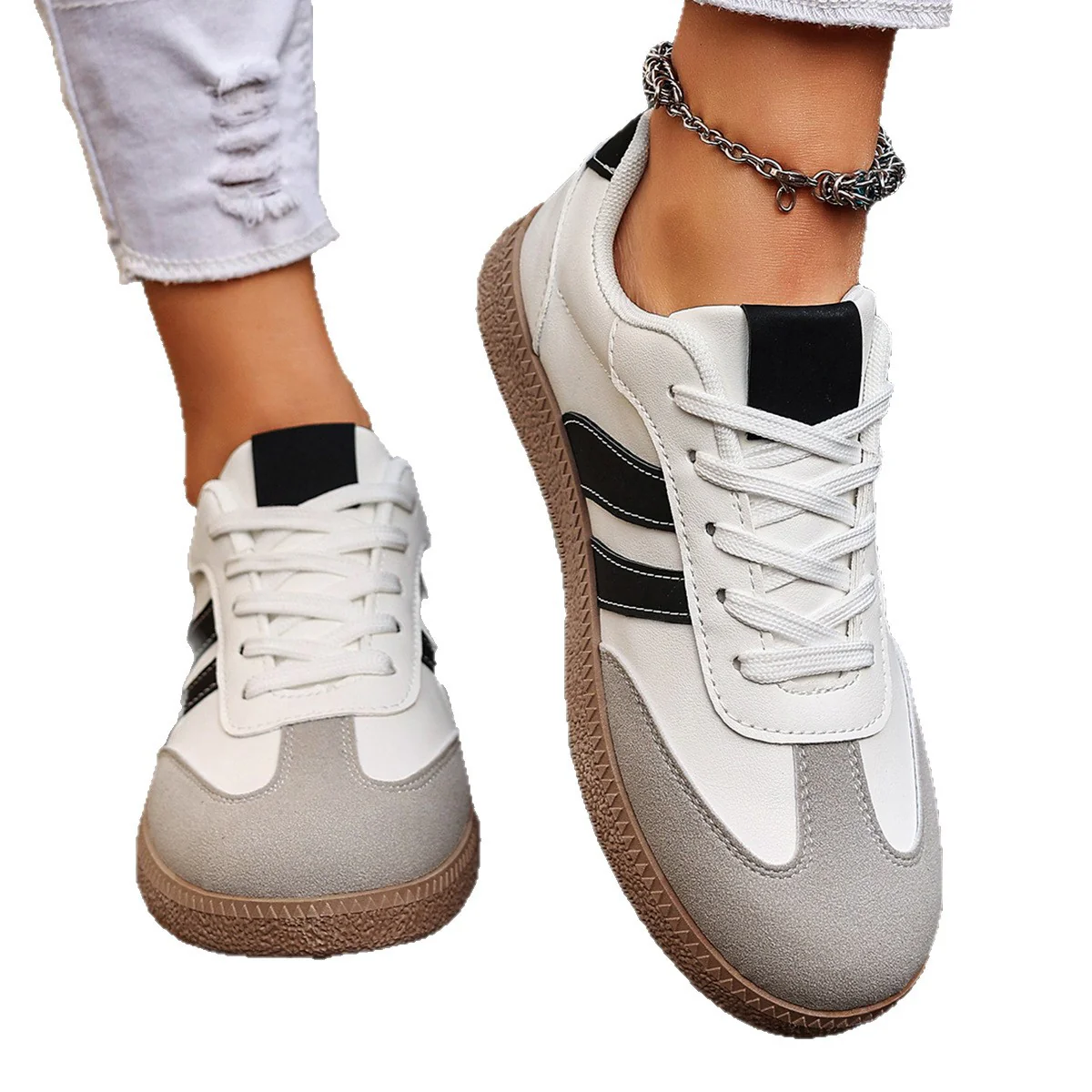 Damen Sneakers im sportlich-eleganten Design mit dämpfender Sohle Heidi Mode - Image 5