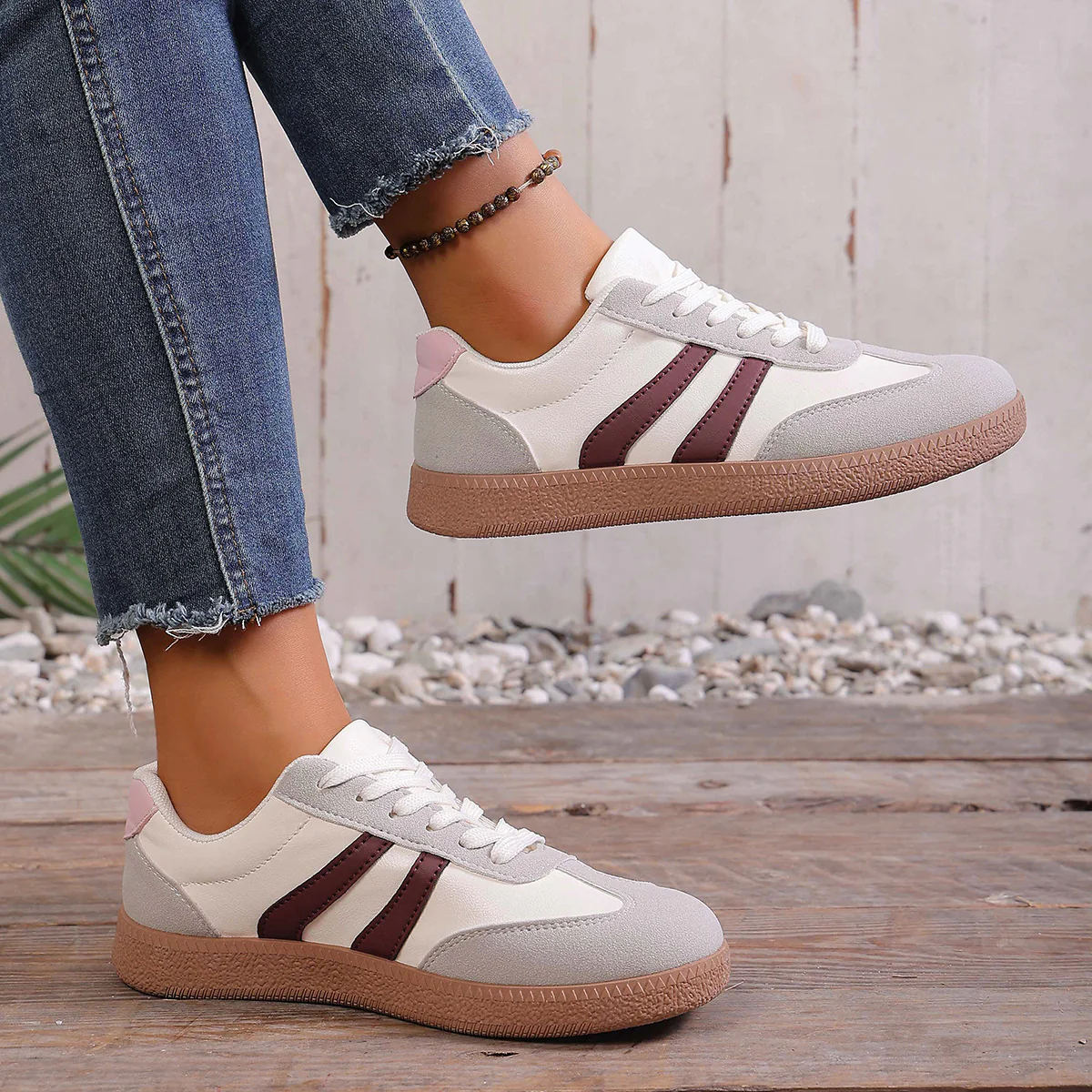 Damen Sneakers im sportlich-eleganten Design mit rutschfester Sohle Heidi Mode - Image 4