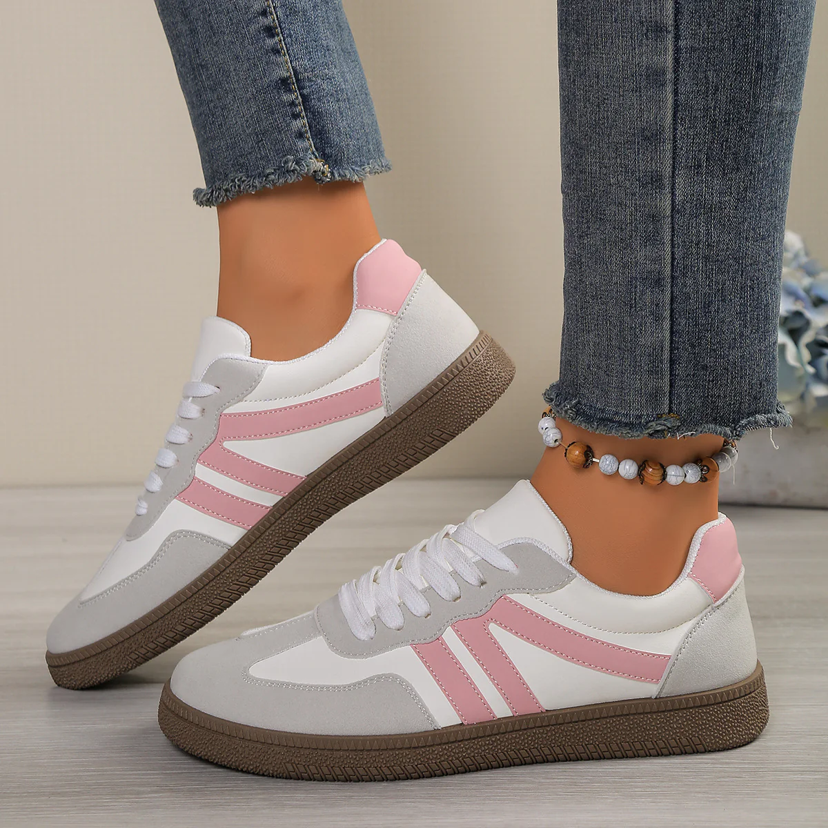 Damen Sneakers im sportlichen Design mit atmungsaktivem Obermaterial und bequemer Dämpfung Heidi Mode