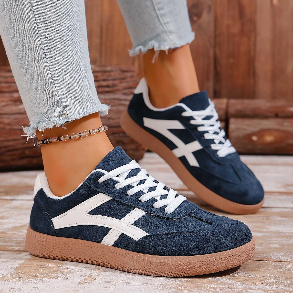 Damen Sneakers im sportlichen Design mit hochwertigem Obermaterial Heidi Mode