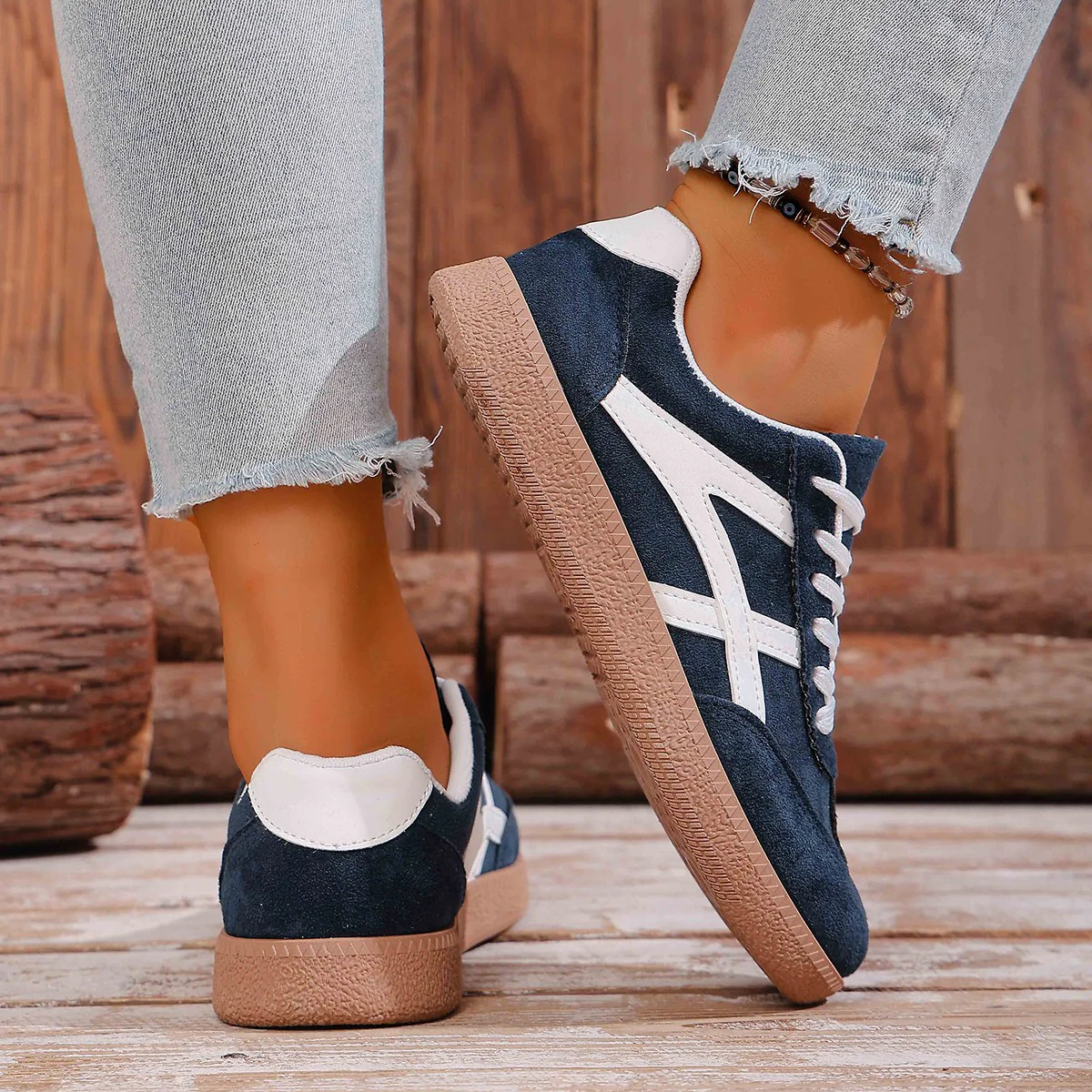 Damen Sneakers im sportlichen Design mit hochwertigem Obermaterial Heidi Mode - Image 5