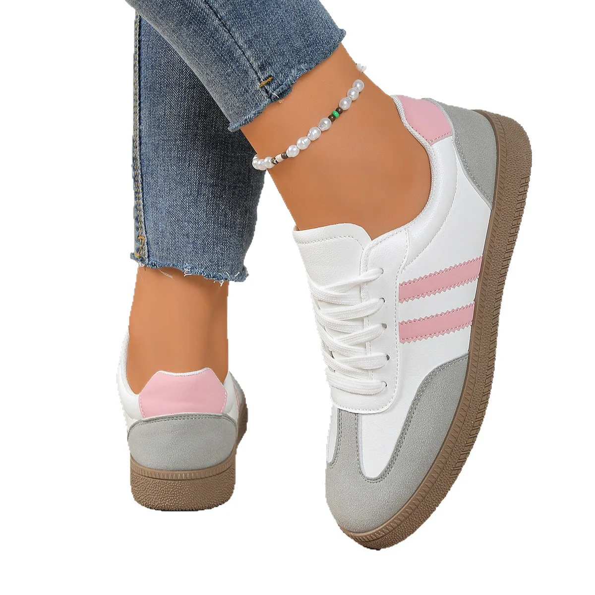 Damen Sneakers im sportlichen Design mit strukturiertem Obermaterial und rutschfester Sohle Heidi Mode - Image 5
