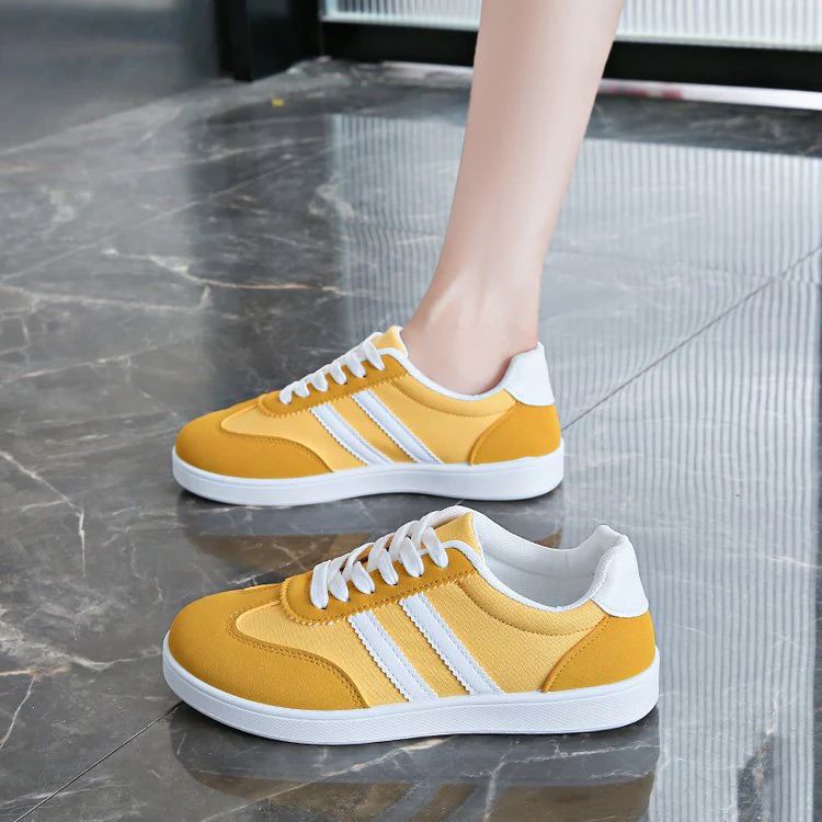 Damen Sneakers im sportlichen Retro-Look mit bequemer dämpfender Sohle Heidi Mode - Image 2