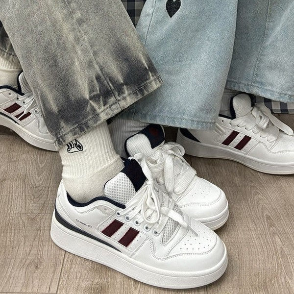 Damen Sneakers im sportlichen Retro-Stil mit atmungsaktiver Mesh-Oberfläche Heidi Mode - Image 4